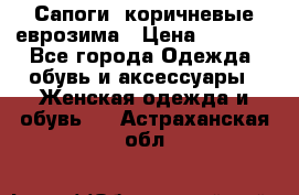 Сапоги ,коричневые еврозима › Цена ­ 1 000 - Все города Одежда, обувь и аксессуары » Женская одежда и обувь   . Астраханская обл.